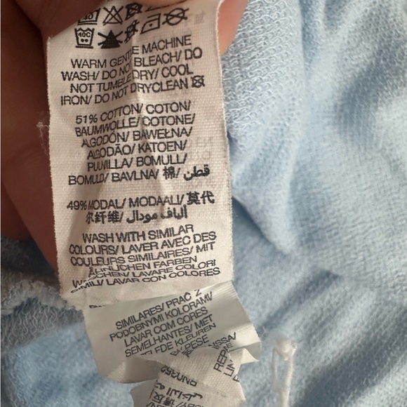 Sweaty Betty After Class Split Sweatshirt Medium Pullover blue jumper light long - Picture 14 of 15